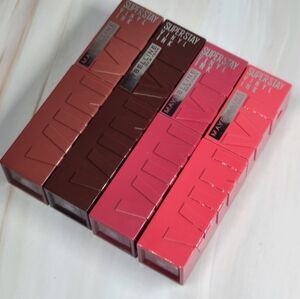 Maybelline Super Stay Vinyl Ink Liquid Lipcolor Bundle NEW!